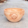 Perugia Bowl with rosette terracotta handmade