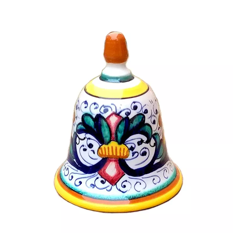 Bell majolica ceramic Deruta rich Deruta yellow