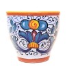 Coffee cup bar majolica ceramic Deruta rich Deruta yellow