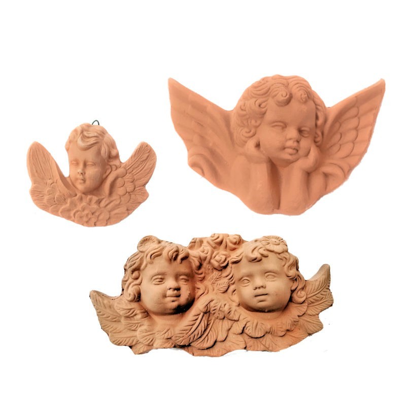 Angels terracotta to hang Set of 3 PCS