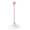 Scalloped chandelier majolica ceramic Deruta raphaelesque