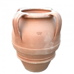 Terracotta jar with handles handmade