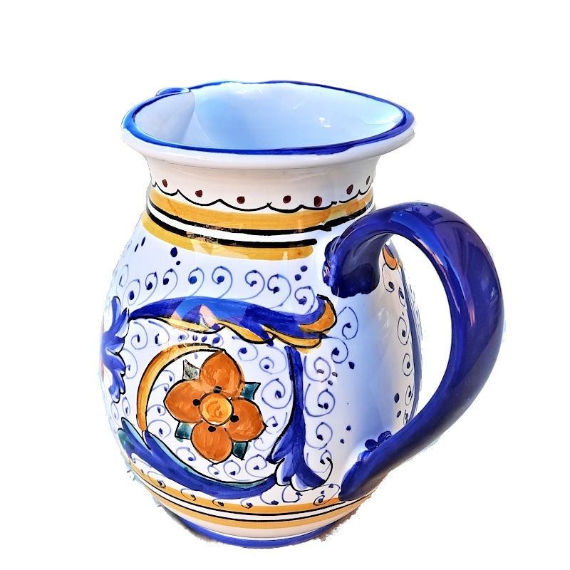 Sottobicchiere ceramica maiolica Deruta ricco Deruta blu