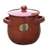 Terracotta pot with lid handmade