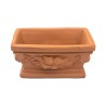 Piccolo vaso rettangolare terracotta Deruta piante aromatiche piantine grasse adatto acquari mensole