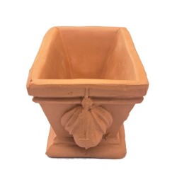 Piccolo vaso rettangolare terracotta Deruta piante aromatiche piantine grasse adatto acquari mensole