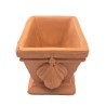 Piccolo vaso rettangolare terracotta Deruta piante aromatiche piantine grasse adatto acquari mensole