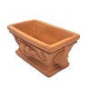 Piccolo vaso rettangolare terracotta Deruta piante aromatiche piantine grasse adatto acquari mensole