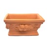 Piccolo vaso rettangolare terracotta Deruta piante aromatiche piantine grasse adatto acquari mensole