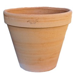 Simple terracotta vase handmade