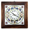 Orologio ceramica legno antico maiolica Deruta ricco Deruta