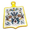 Tagliere ceramica maiolica Deruta ricco Deruta giallo